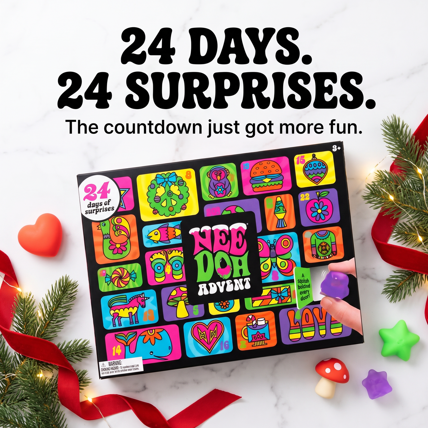 NeeDoh Advent – 24 Days of Squishy Surprises