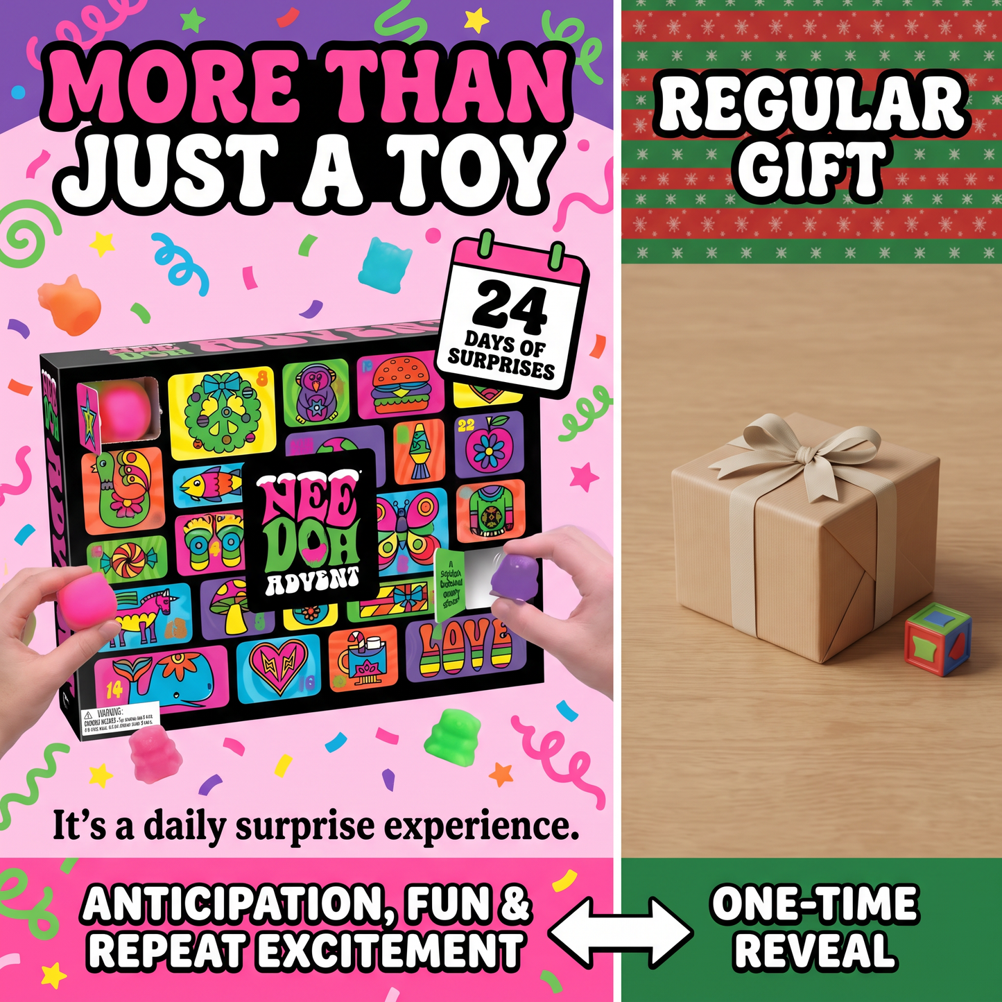 NeeDoh Advent – 24 Days of Squishy Surprises