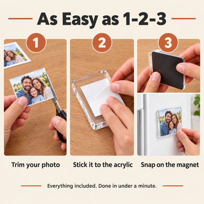 How to make a DIY photo magnet in 3 steps