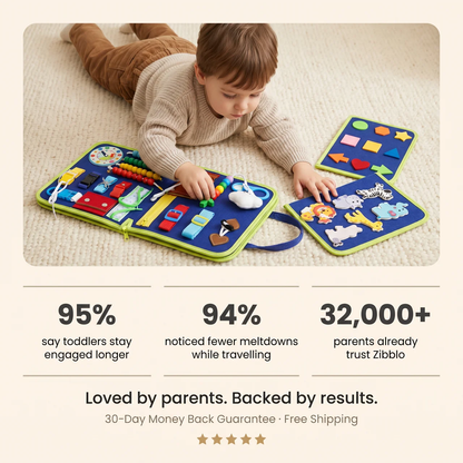 Elite Montessori Busy Board — Sensory & Fine Motor Learning Toy for Toddlers