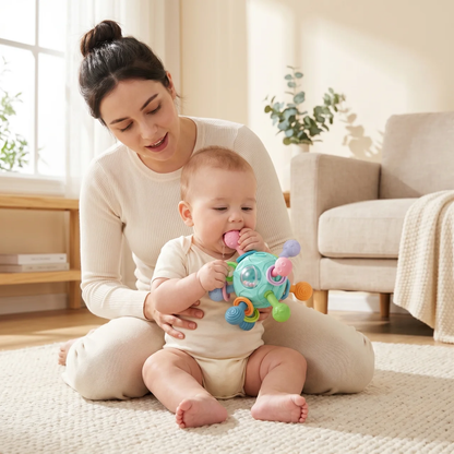 Elite Sensory Teething Toy — Soft Silicone Teether for Babies