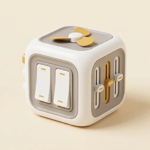 Elite Montessori Busy Cube — Sensory Activity & Fine Motor Toy for Toddlers