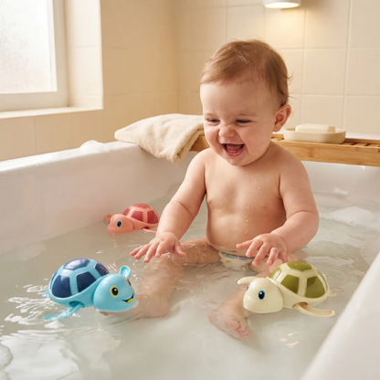 Elite Turtle Bath Toys 3-Pack — Floating Water Toys for Toddlers