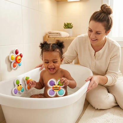 Elite Suction Cup Fidget Spinner — Sensory Spinning Toy for Toddlers & Kids