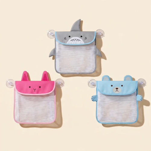 Elite Mesh Bath Toy Organizer — Quick-Dry Bathtub Storage Bag with Hooks