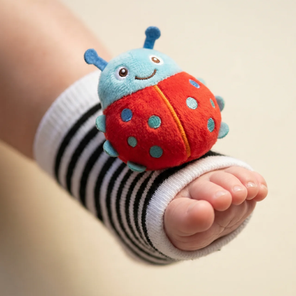 Elite Rattle Toy Socks — Sensory Foot Finder Rattle Socks for Babies