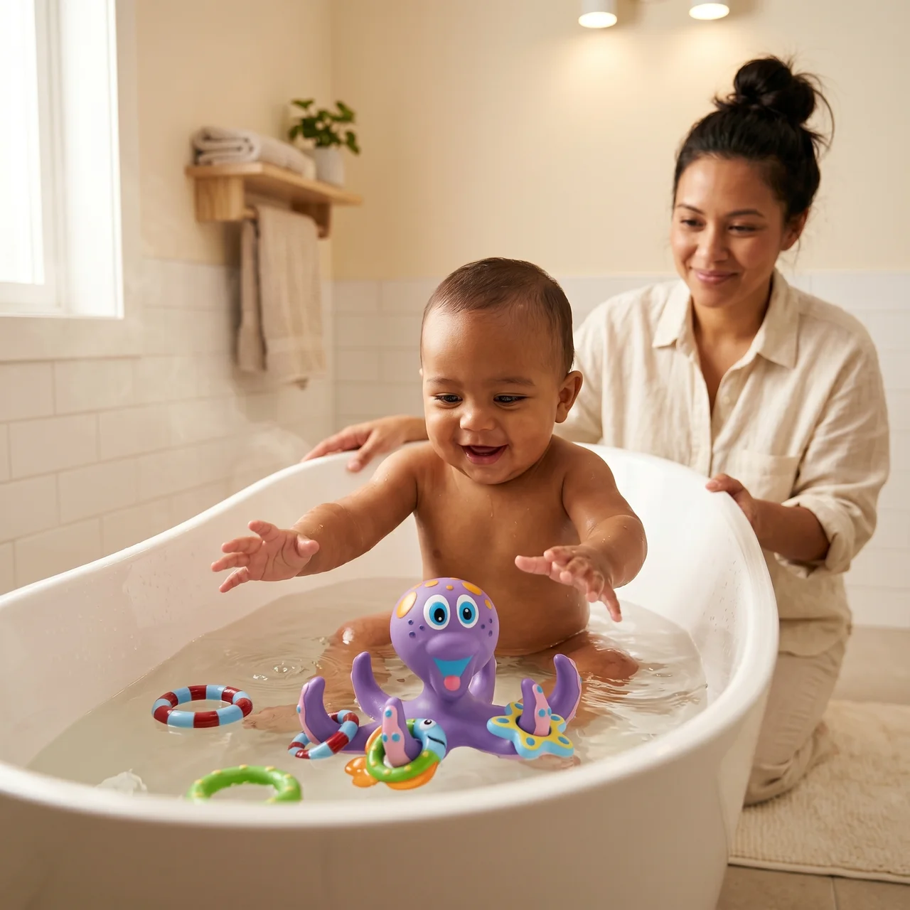 Elite Octopus Bath Toy — Floating Water Toy for Babies & Toddlers