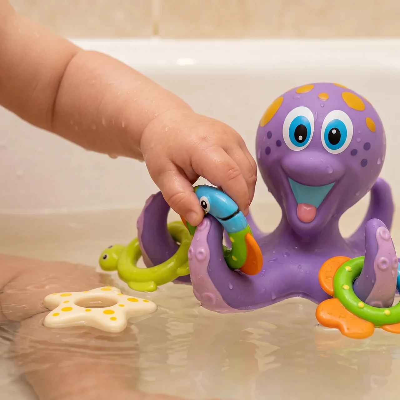 Elite Octopus Bath Toy — Floating Water Toy for Babies & Toddlers