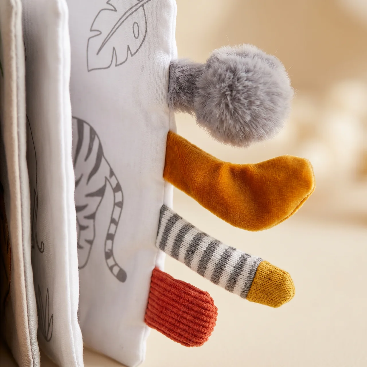 Elite Sensory Baby Books — Soft Crinkle Cloth Books for Infants