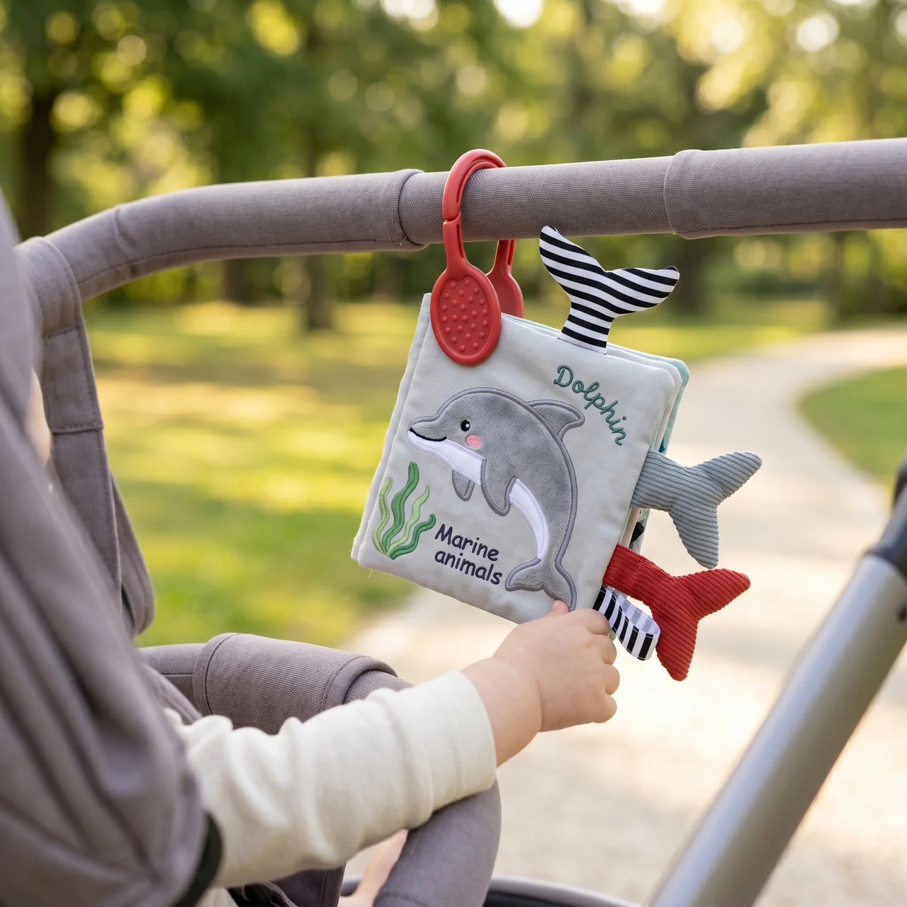 Elite Sensory Baby Books — Soft Crinkle Cloth Books for Infants