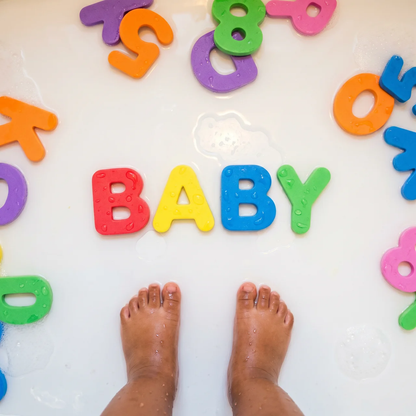 Elite Bath Letters & Numbers 36-Piece — Foam Alphabet Bath Toys for Kids
