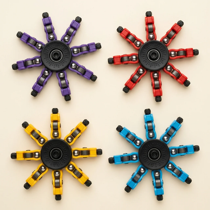 Elite Transformer Fidget Spinners 4-Pack — Sensory Stress Toy for Kids