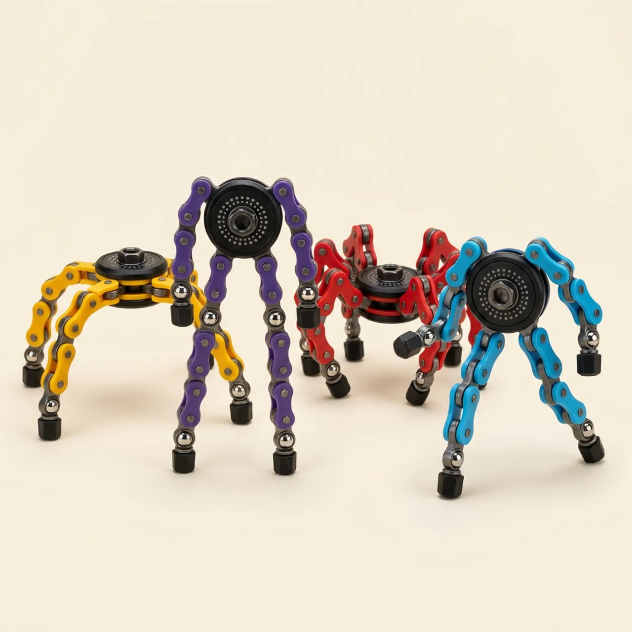 Elite Transformer Fidget Spinners 4-Pack — Sensory Stress Toy for Kids