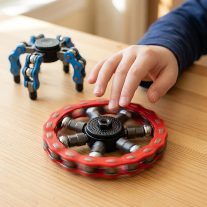 Elite Transformer Fidget Spinners 4-Pack — Sensory Stress Toy for Kids