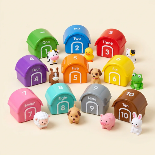 Elite Montessori Farm Animal Set 20-Piece — Educational Sorting Toy for Kids