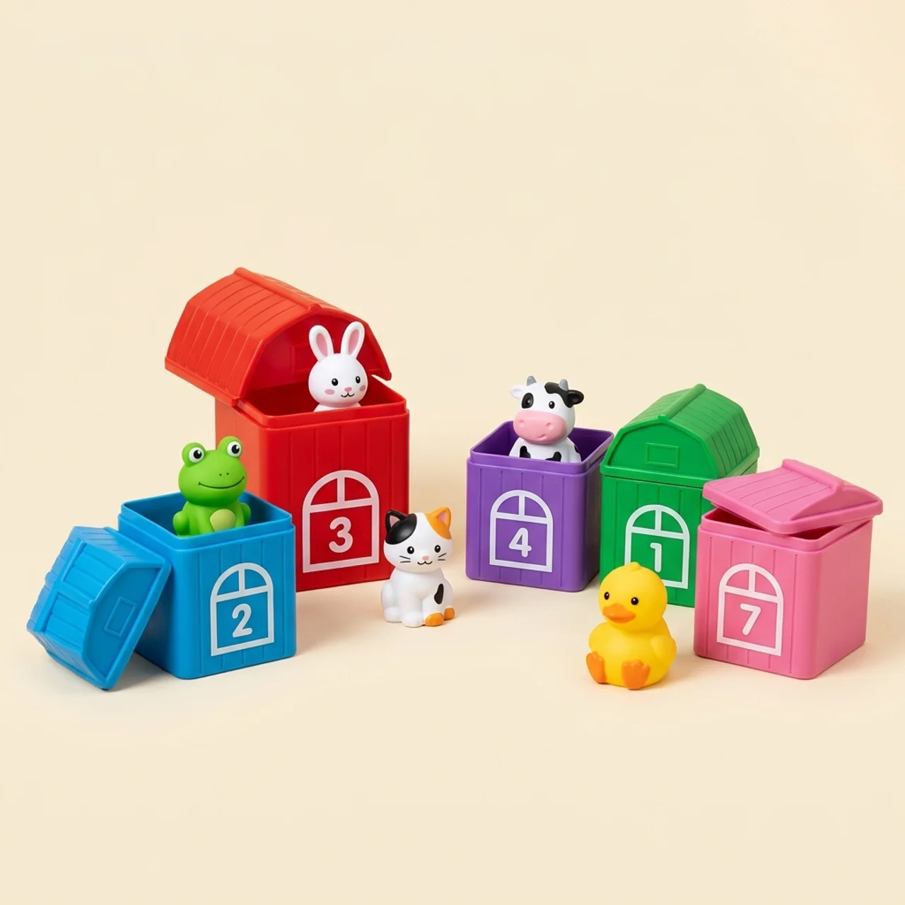Elite Montessori Farm Animal Set 20-Piece — Educational Sorting Toy for Kids
