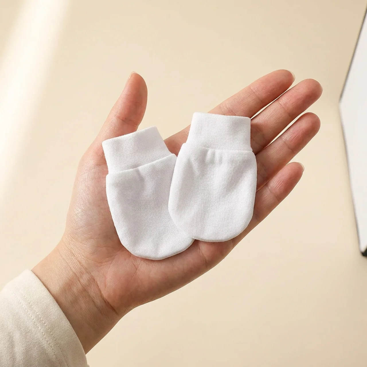 Elite No-Scratch Baby Mittens 6-Pack — Soft Cotton Mittens for Newborns