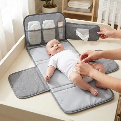 Elite Portable Diaper Changing Pad — Waterproof Foldable Travel Mat