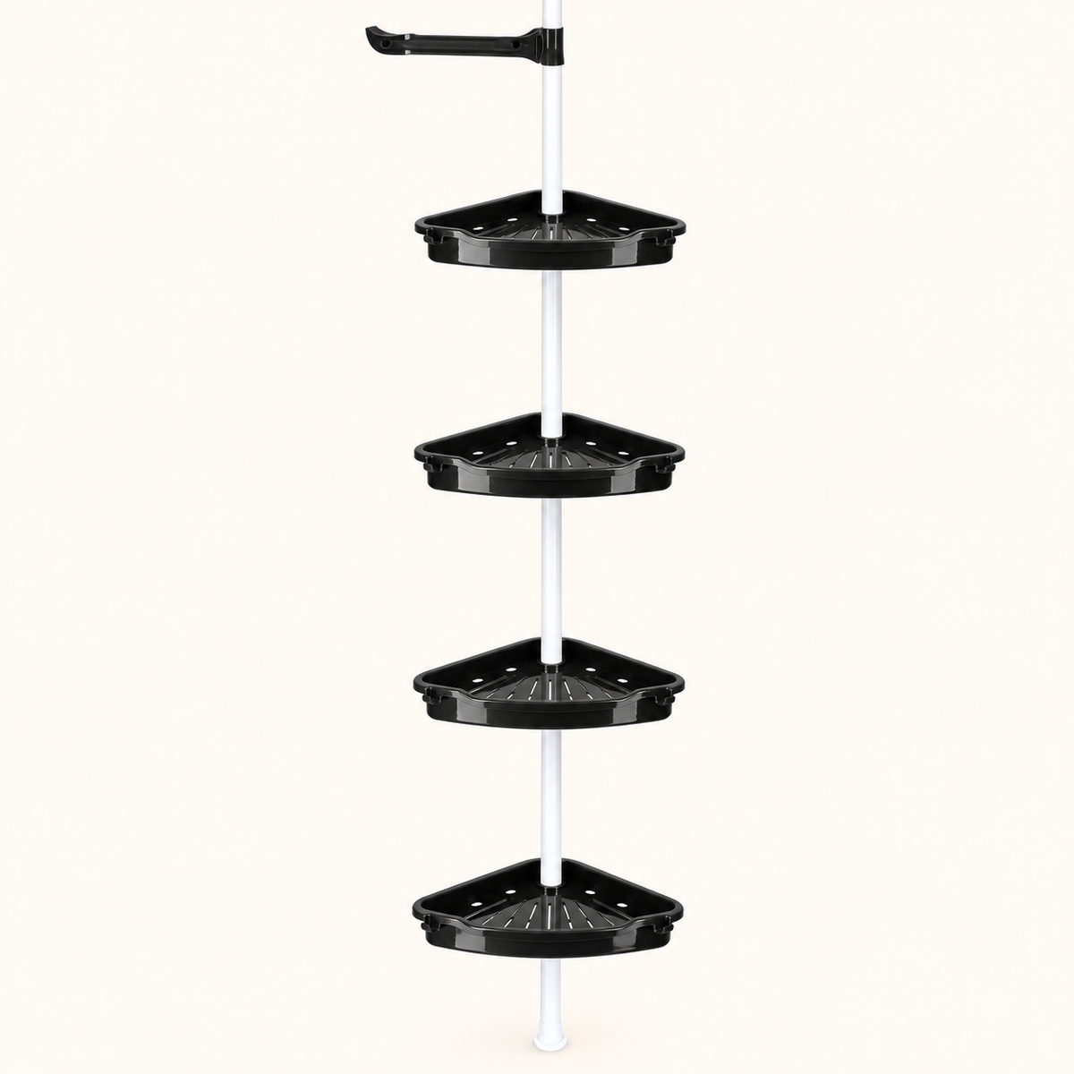 4-Tier Adjustable Tension-Pole Shower Caddy Organizer