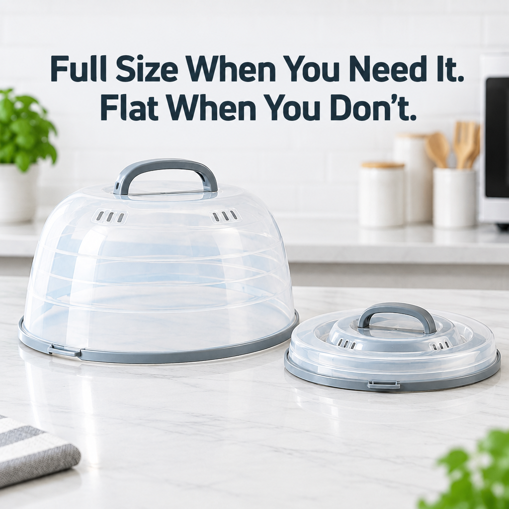 Collapsible Microwave Splatter Cover - feature detail