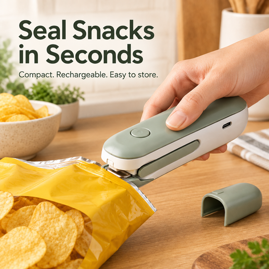 Rechargeable Mini Bag Sealer & Cutter - hero