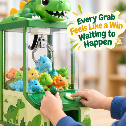 Mini Dinosaur Claw Machine for Kids - how it works