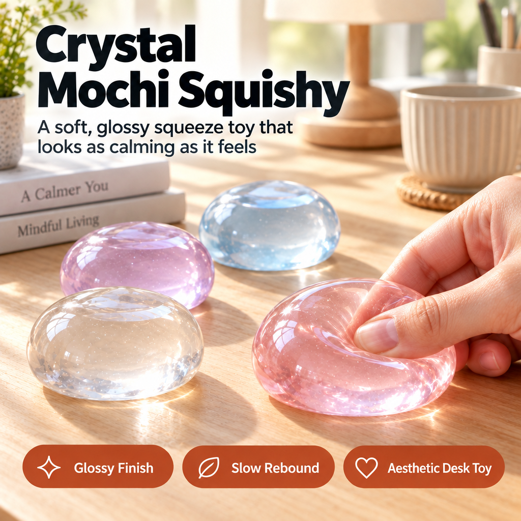 Crystal Mochi Squishy - squeeze action