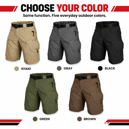 Outdoor cargo shorts available colors