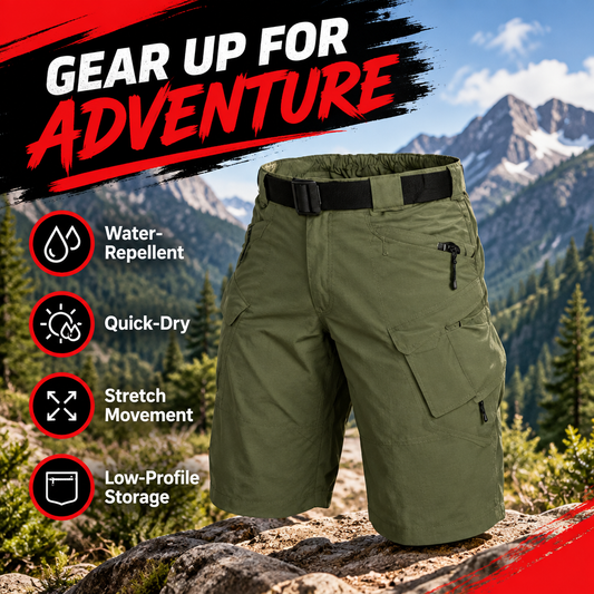 Men's outdoor cargo shorts hero image