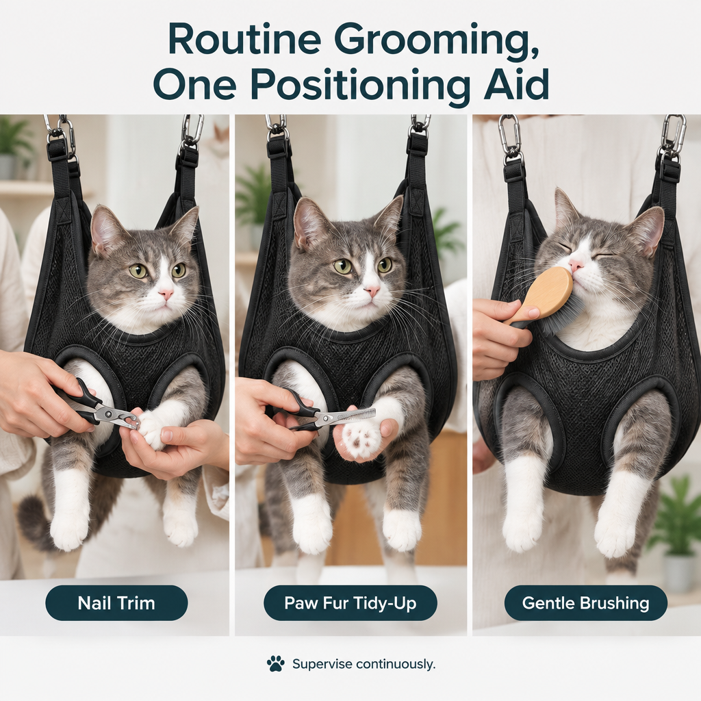 Pet Grooming Hammock Sling - progress or use