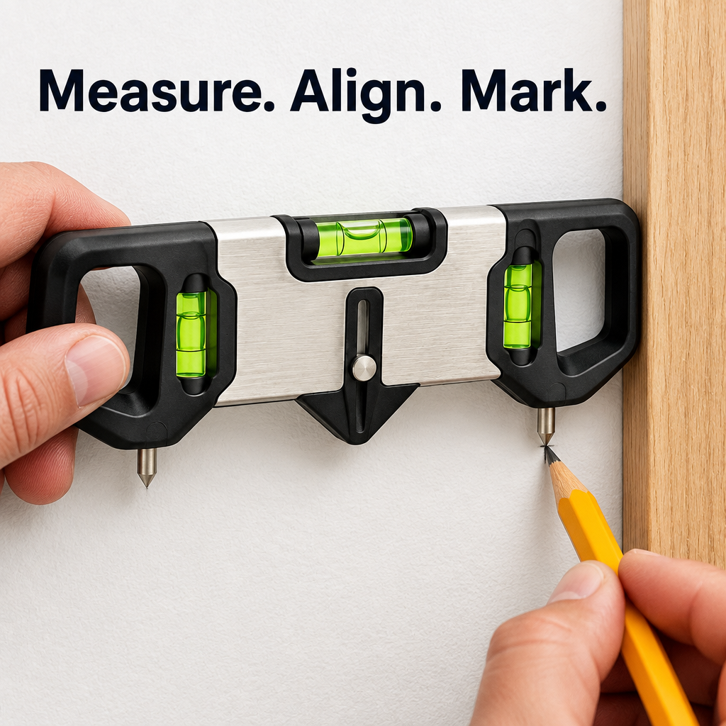 Picture Hanging Alignment Tool - feature close-up