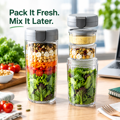 Portable Salad & Meal Prep Jar - editorial hero
