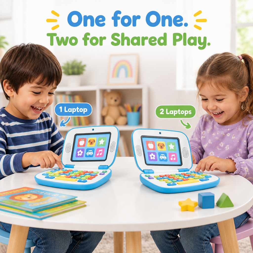Pretend Play Learning Laptop for Kids - lifestyle