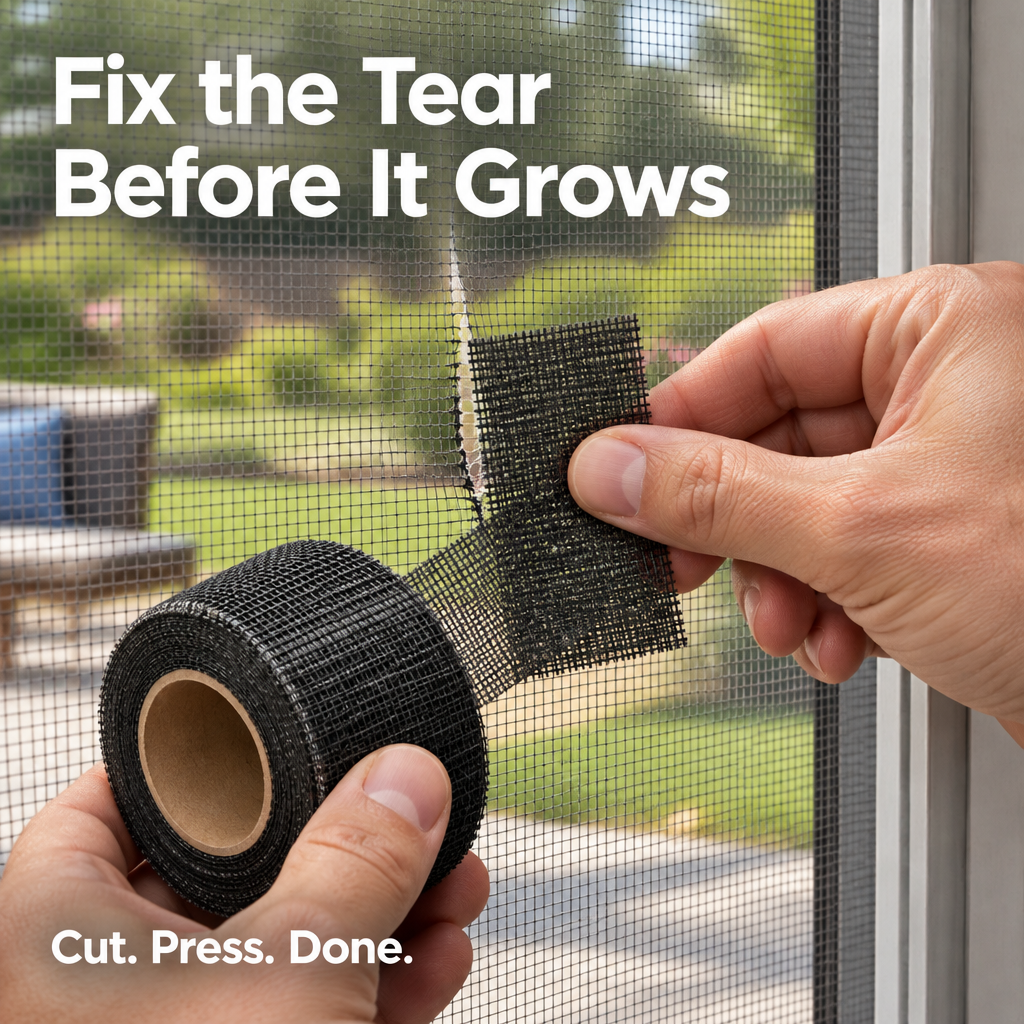 Self-Adhesive Window Screen Repair Tape - real repair hero