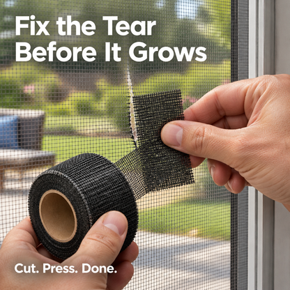 Self-Adhesive Window Screen Repair Tape - real repair hero