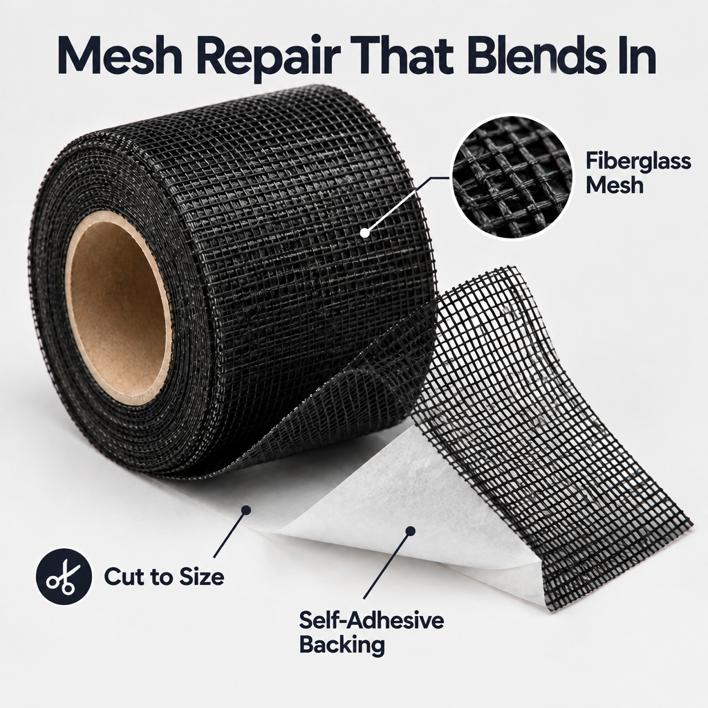 Self-Adhesive Window Screen Repair Tape - material detail
