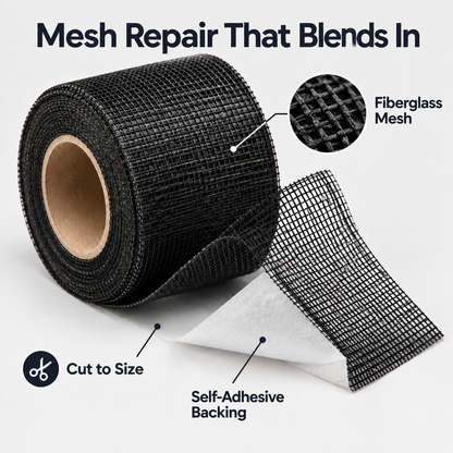 Self-Adhesive Window Screen Repair Tape - material detail