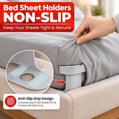 4-Pack Heavy Duty Bed Sheet Clips