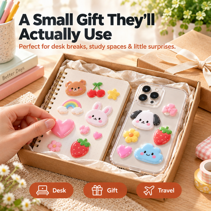 3D Squishy Puffy Stickers - lifestyle and gifting