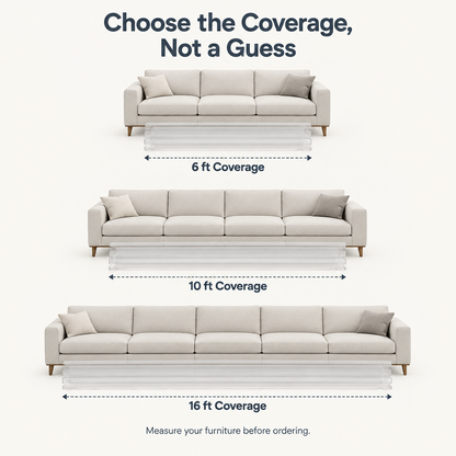Adjustable Under-Couch Gap Blocker - coverage guide