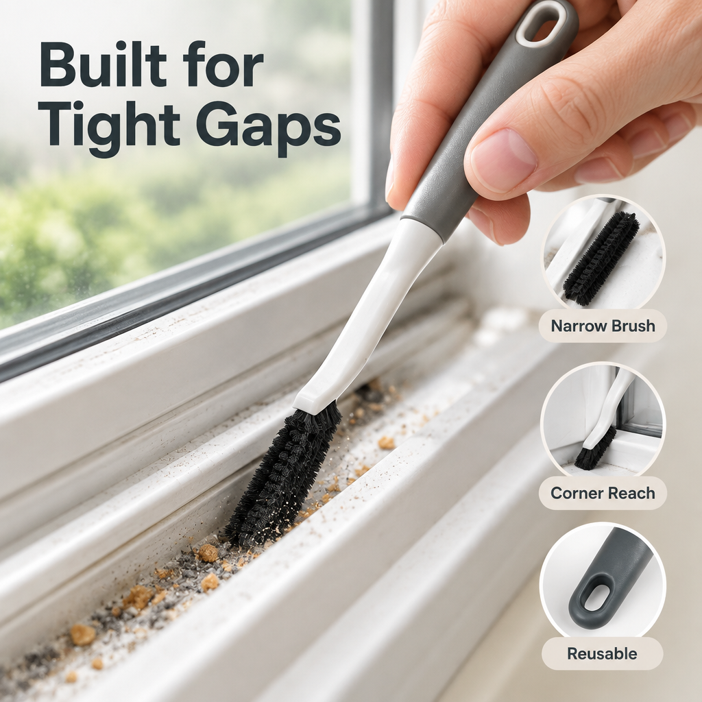 Window Track Cleaning Brush Set - material detail