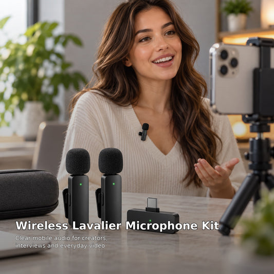 Wireless lavalier microphone kit 01 hero