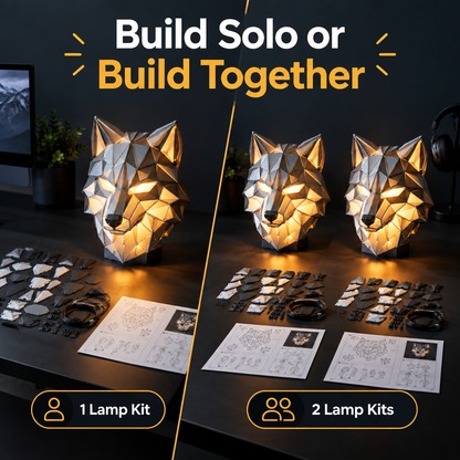 DIY Wolf Night Light Building Kit - variant guide
