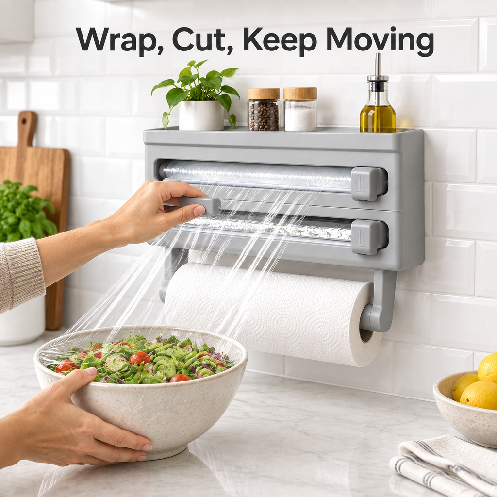 Wall-Mounted Wrap & Foil Dispenser - premium hero