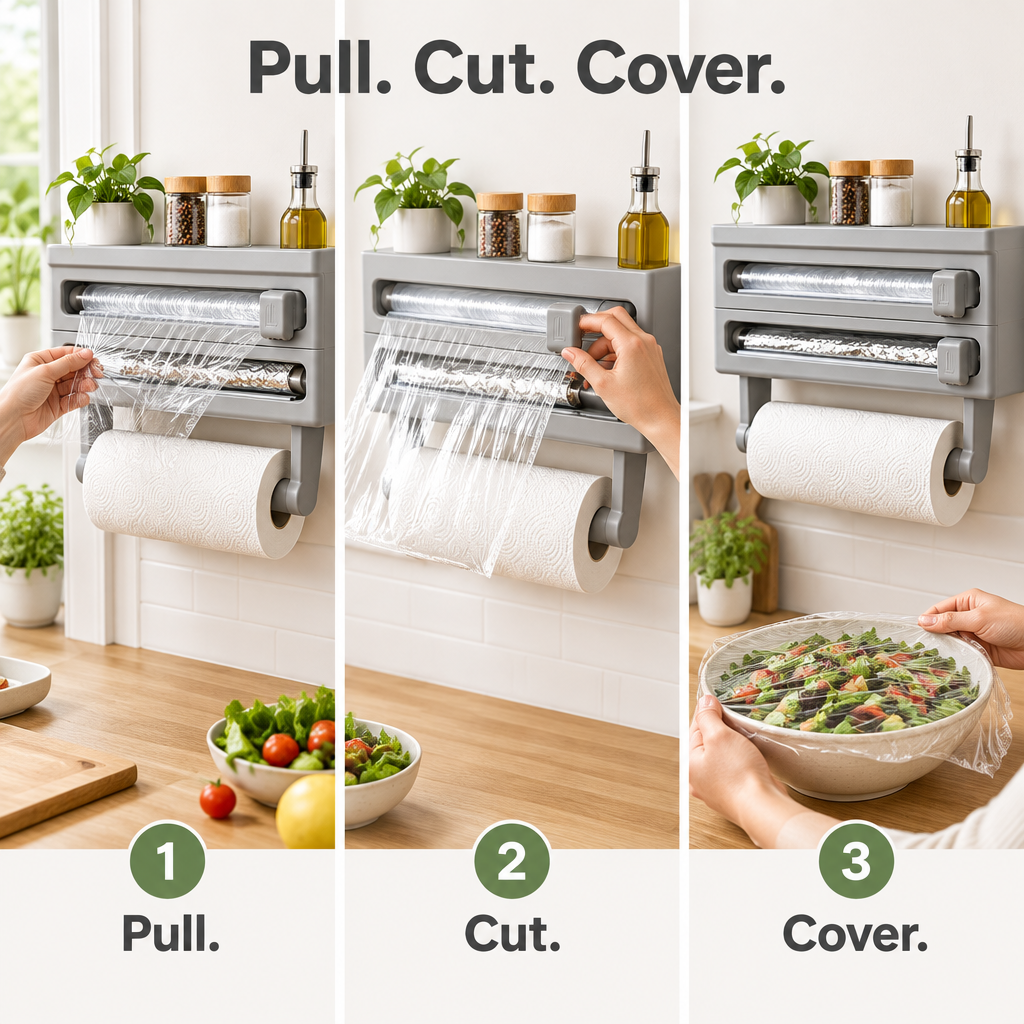Wall-Mounted Wrap & Foil Dispenser - lifestyle