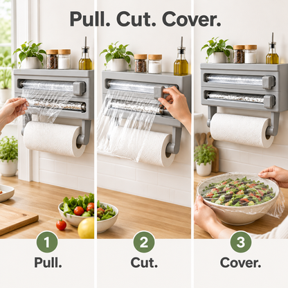 Wall-Mounted Wrap & Foil Dispenser - lifestyle