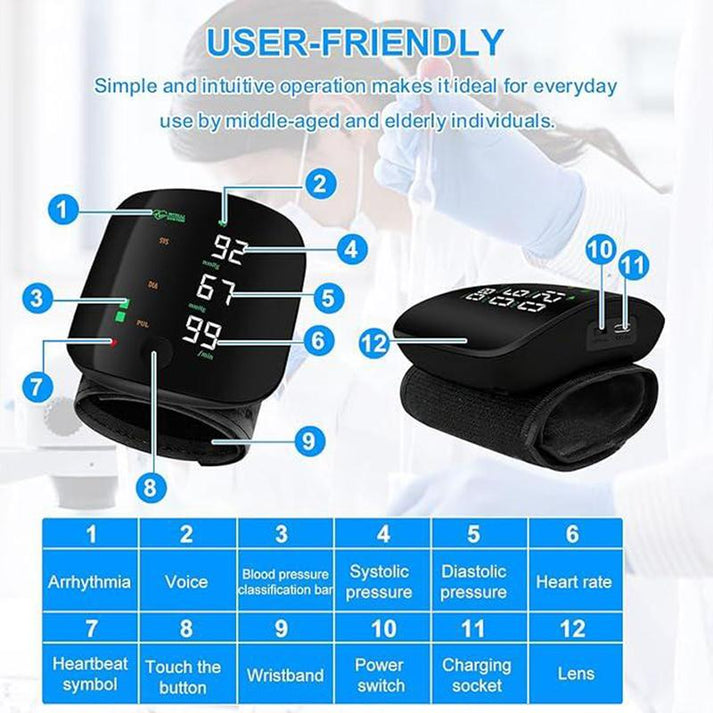 Elite™ Smart Wrist Blood Pressure Monitor